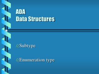 ADA Data Structures