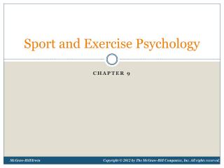 Sport and Exercise Psychology