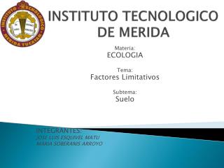 INSTITUTO TECNOLOGICO DE MERIDA