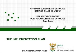 CIVILIAN SECRETARIAT FOR POLICE