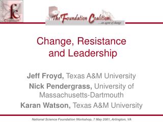 Change, Resistance and Leadership