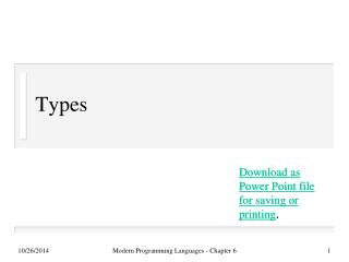 Types