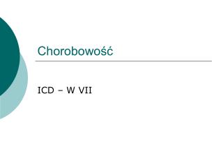 Chorobowość