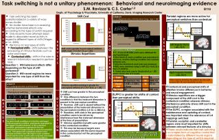 Task switching is not a unitary phenomenon: Behavioral and neuroimaging evidence