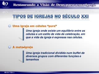 TIPOS DE IGREJAS NO SÉCULO XXI