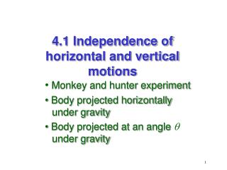 • Monkey and hunter experiment