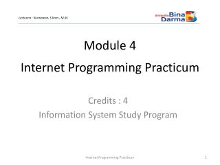 Internet Programming Practicum