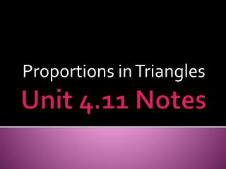 Unit 4.11 Notes