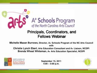 Principals, Coordinators, and Fellows Webinar