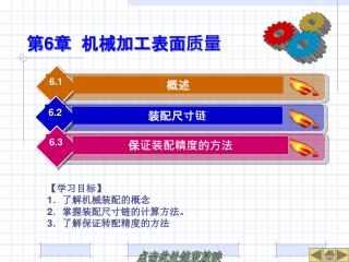 第 6 章 机械加工表面质量