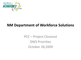 NM Department of Workforce Solutions