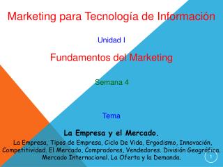 Marketing para Tecnología de Información