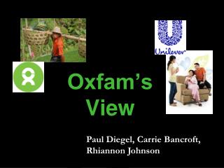 Oxfam’s View