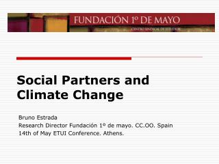 Social Partners and Climate Change