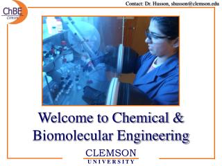 Welcome to Chemical &amp; Biomolecular Engineering