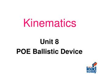 Kinematics