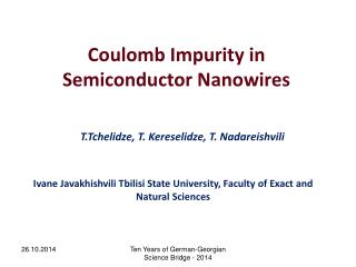 Coulomb Impurity in Semiconductor Nanowires