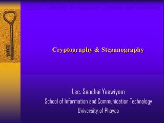 Cryptography &amp; Steganography
