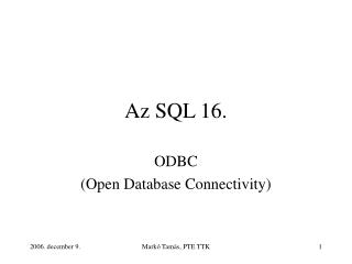 Az SQL 16.