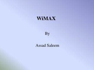 WiMAX