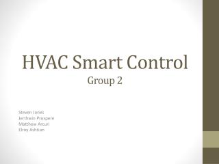 HVAC Smart Control Group 2