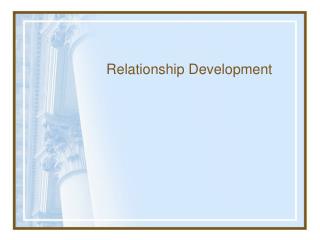 Relationship Development