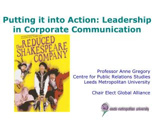 Putting it into Action: Leadership in Corporate Communication