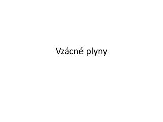 Vzácné plyny