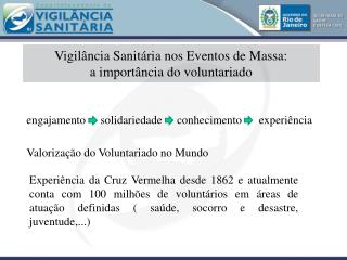 Vigilância Sanitária nos Eventos de Massa: a importância do voluntariado