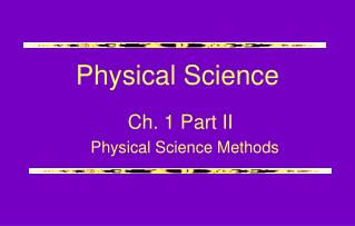 Physical Science