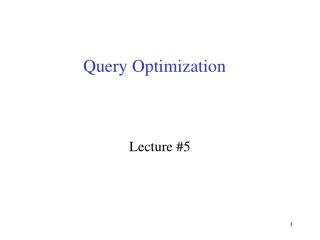 Query Optimization