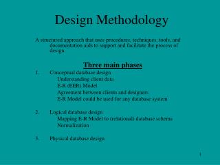 Design Methodology