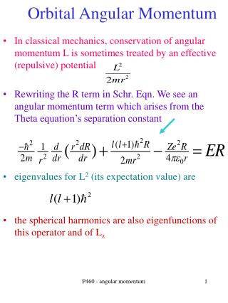 PPT - Orbital Angular Momentum PowerPoint Presentation, free download ...