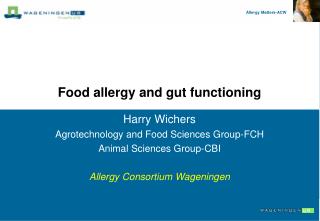 Food allergy and gut functioning