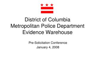 District of Columbia Metropolitan Police Department Evidence Warehouse