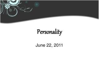 Personality