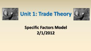 Unit 1: Trade Theory