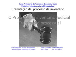 O Processo de inventário Judicial Tramitação processual