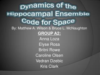 Dynamics of the Hippocampal Ensemble Code for Space