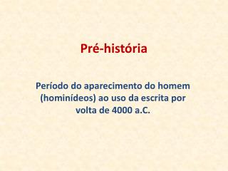 Pré-história