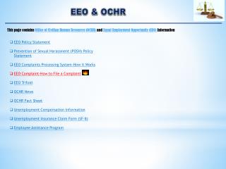 EEO &amp; OCHR