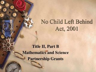 No Child Left Behind Act, 2001