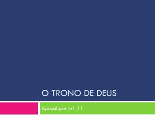 O trono de Deus