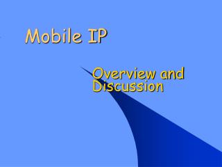 Mobile IP