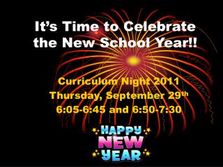 It’s Time to Celebrate the New School Year!!