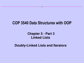 COP 3540 Data Structures with OOP