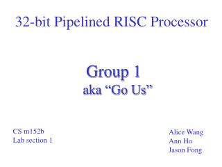 32-bit Pipelined RISC Processor