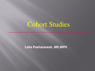 Cohort Studies