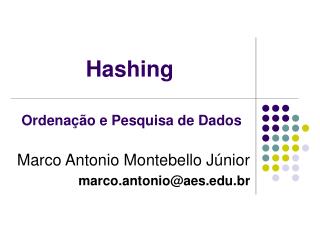 Hashing