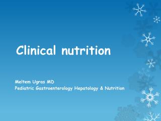 Clinical nutrition